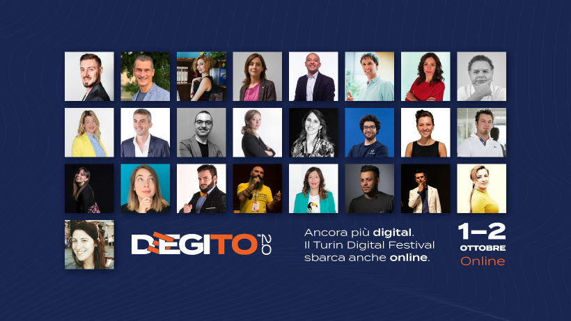 Torna Deegito - Turin Digital Festival 2020. Scopri il nuovo format!
